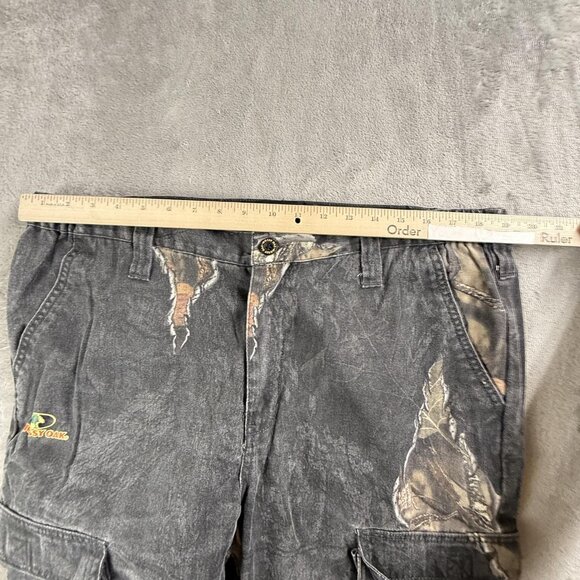 Mossy Oak Cargo Pants Mens Large 38x32 Camo Eclipse Hunting Outdoor Drawstring - Picture 7 of 16